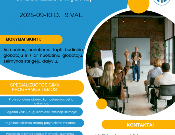 Mokymai pagal globėjų ir įtėvių rengimo programos Specializuotą dalį
