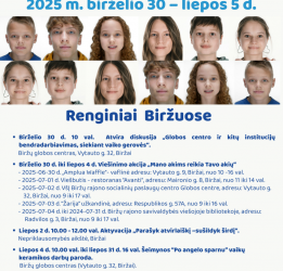 Minime Globėjų dieną – kviečiame į vaikų globos savaitės renginius!