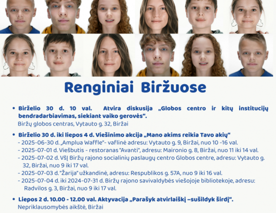 Minime Globėjų dieną – kviečiame į vaikų globos savaitės renginius!